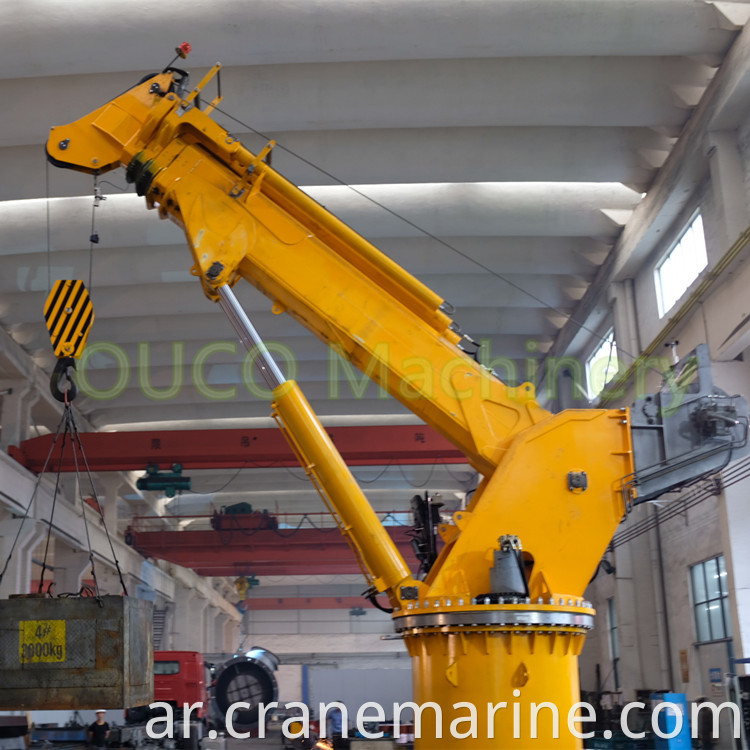 8ton 15 meters Telescopic marine crane with IACS certified